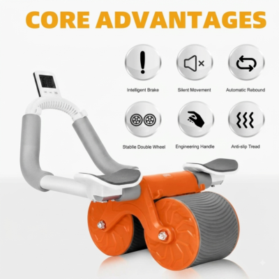 Ab Wheel Roller Automatic Rebound