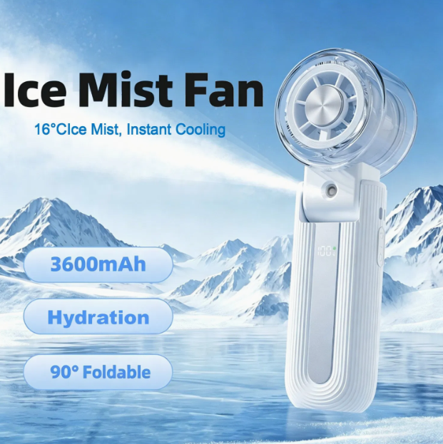 Foldable Mini Handheld Fan Dual Mode - Image 3